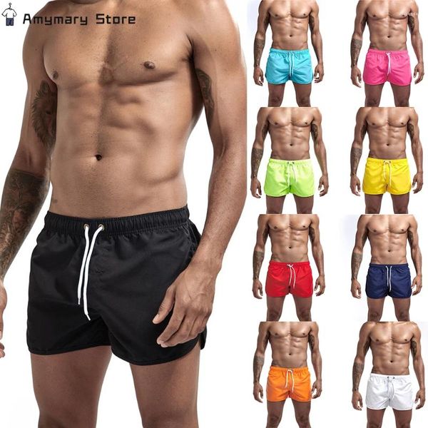 Shorts masculins plage des hommes séchés à séchage sécheur masculin de surf masculin briefs de mode de natation de la mode gymnase sportive nagitive des vêtements de course