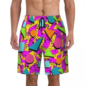 Heren shorts Men Board Classic vreselijke neon schattige Hawaii Swim Trunks comfortabel hardloop surf plus size strand korte broek