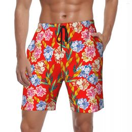 Shorts pour hommes Hommes Board Northeast Flower Hawaii Swim Trunks Mode Beatuy Fasty Dry Sportswear Trendy Big Taille Beach Pantalon court