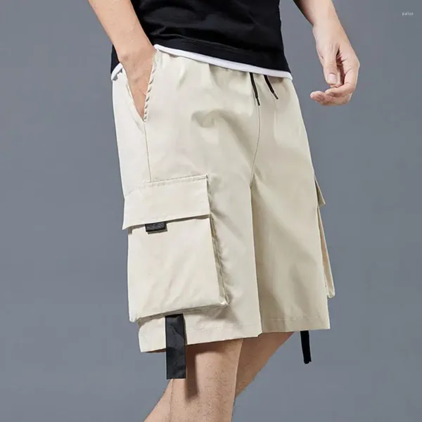 Shorts pour hommes Hommes Cargo Type ample Modèle droit Entrejambe profond Vêtements quotidiens