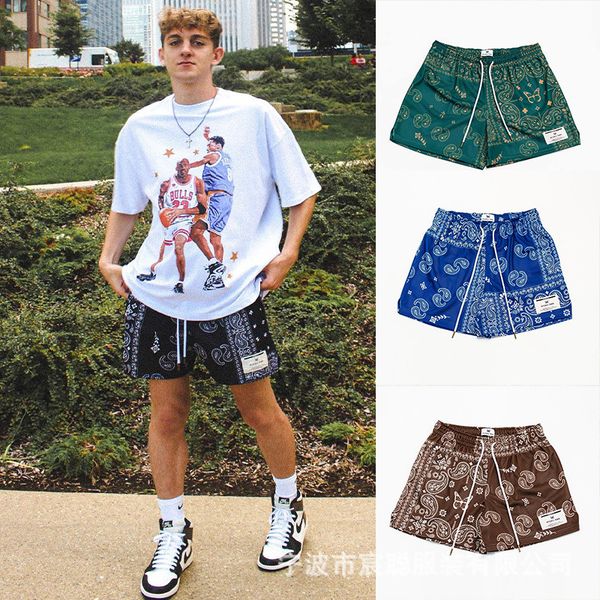 Shorts pour hommes Hommes Casual Paisley Print Sport Beach Summer Shorts pour hommes et femmes Sports décontractés Séchage rapide Longueur au genou Pantalon de basket-ball