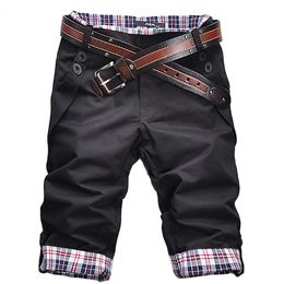 Heren shorts Men Casual Summer Plaid Patchwork Pockets Buttons Vijfde broek Losse strand shorts mannelijke zweetwedstrijd Summer Men broek Running shorts 230526