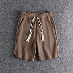 Shorts pour hommes vêtements pour hommes 2023 tricot tissu décontracté hommes américain rétro tendance dessiner corde sport demi-longueur pantalon
