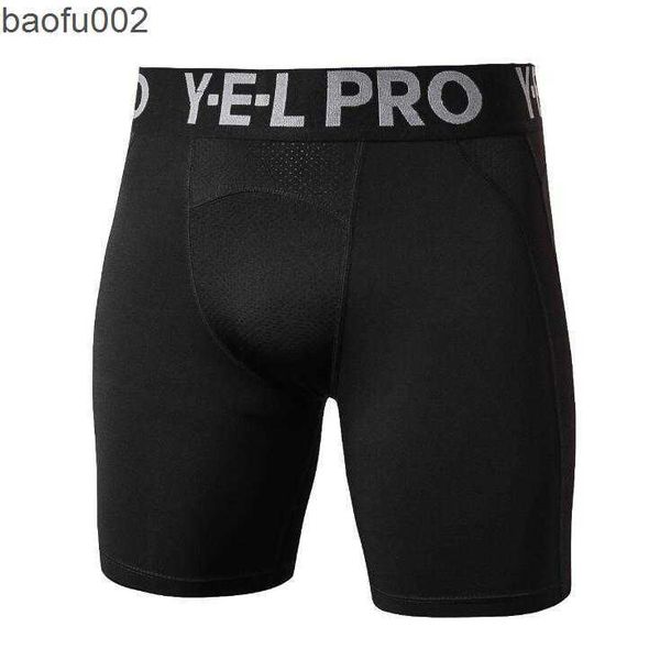 Shorts pour hommes Shorts de compression pour hommes Couche de base Bermuda pour la peau thermique Gymnases Fitness Hommes Cossfit Bodybuilding Tight Shorts W0327