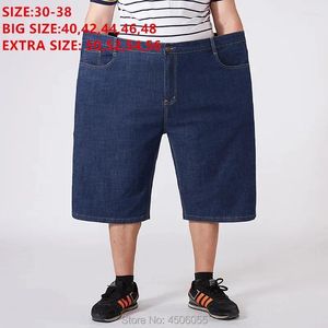 Heren Shorts Mannen Denim Hoge Taille Zomer Korte Jeans Losse Masculino Heren Homme Oversized Grote Plus Size 48 50 52 54 56 Bermuda