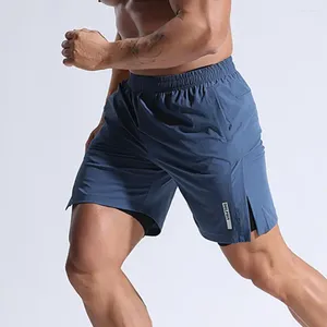 Herenshorts Heren Elastische taille Sneldrogend Fitness Voor twee stukken Sport Wijde pijpen Actief