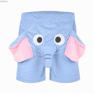 Shorts voor heren Heren Olifant Boxershorts Leuke nieuwigheid Humoristische shorts Ondergoed Dierenthema Boxers Shorts Cadeaus voor mannen Elastisch Losse shorts 240226