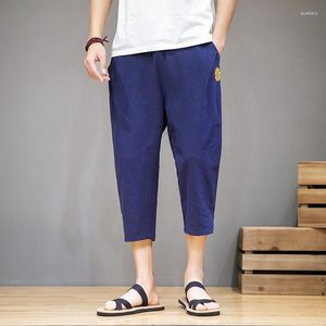 Heren Shorts Mannen Harajuku Harembroek 2023 Heren Zomer Katoen Linnen Joggers Mannelijke Mode Vintage Chinese Stijl Joggingbroek