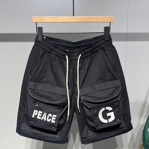 Shorts pour hommes hommes grande taille été tendance Cargo ample personnalisé marque à la mode multi-poches pantalons décontractés