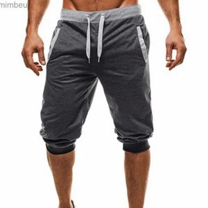 Herenshorts Herenbroeken Zomer Harembroek Shorts Sport Joggingbroek Drstring Joggerbroek Sportkleding Slim Fit Zwart Jogger Voor Dagelijks Werk 240227