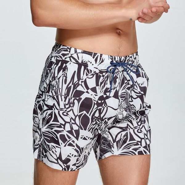 Pantalones cortos para hombre, bañadores holgados con bolsillo de tablero informales estampados para hombre, pantalones, trajes de baño para surfear en la playa, trajes de baño, ropa de descanso, calzoncillos