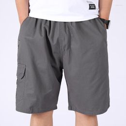 Shorts masculinos 2023 verão roupas masculinas casual carga praia cordão macio fino solto calças de secagem rápida sólida esportes corredores