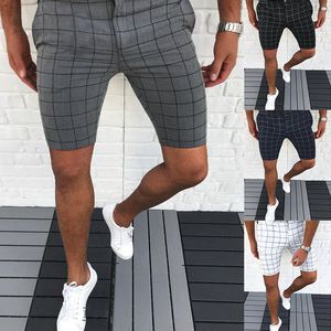 Herenshorts Heren Casual Shorts Summer Slim Stretch Heren mode dunne sectie shorts voor herenbedrijf dagelijks om uit te gaan Zwart grijs 230412