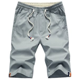 Short masculin Pantalon d'été de coton masculin mode Shorts de plage élastique lâche grand pantalon de genou droit 5xl 230403