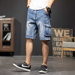 Shorts pour hommes Shorts en jean pour hommes Cargo ltiPoet FivePoint Jeans Shorts Fat Large Size Denim Shorts Summer Casual Loose Men Cloing Z0404