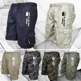 Heren shorts Heren overalls Loose Cargo Shorts Cycling Tactical Pants Luxury Multi-pockets Work Wear Snel droog strand wandelen Sportdoek 230531