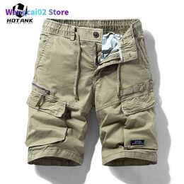 Heren Shorts Heren Shorts Zomer Mannen Mode Cargo Rits Casual Meerdere Zakken Militaire Korte Broek Heren Losse Jogging Streetwear 022023H