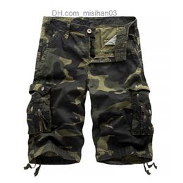 Pantalones cortos para hombre Pantalones cortos para hombre Verano para hombre Casual Trouers Pantalones cortos de playa Camuflaje Cargo Hombre Trabajo suelto Hombre Pantalones cortos militares OverSize 29-40 Z230703