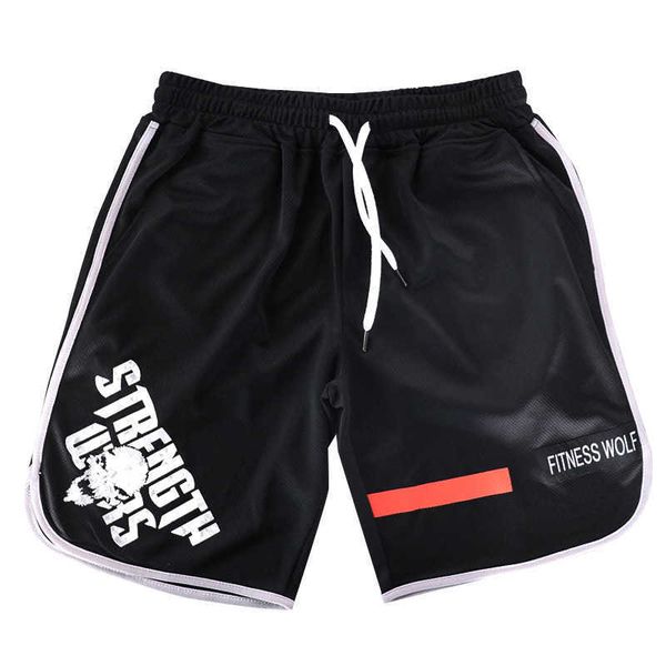 Pantalones cortos para hombre Pantalones cortos deportivos para hombre Hip Hop Malla de moda de secado rápido Transpirable Capris Baloncesto Pantalones para correr