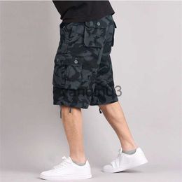 Herenshorts heren zomer camouflage cargo shorts casual katoen multi-pocket baggy overalls streetwear hiphop rijbroek militaire leger shorts J230608