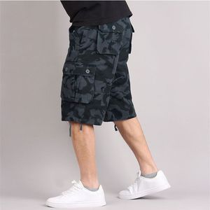 Shorts pour hommes Shorts cargo camouflage d'été pour hommes Casual Cotton Multi-Pocket Baggy Salopettes Streetwear Hip Hop Culottes Militaires Armée Shorts 230510