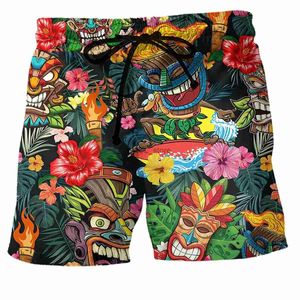 Men's Shorts Maillots de bain pour hommes shorts crâne 3D imprimé surf short de plage enfants shorts de plage hommes maillot de bain Masculina slips garçons TrunksL231218