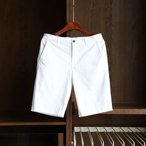 Shorts pour hommes Shorts pour hommes Shorts décontractés blancs Mode coréenne Pantalons respirants minces Longueur au genou Vêtements de travail Hommes Streetwear Shorts en coton Mode 230503