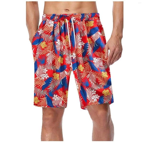 Shorts pour hommes Hommes Summer 3D Pantalon de plage imprimé Maillot de bain Femme 2023 Cuir Swim Trunks Sport Gym Short