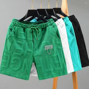 Shorts pour hommes Hommes Summer Cordon Sport avec poches à taille élastique Porter au-dessus du genou Longueur Plage pour