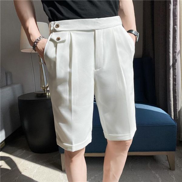 Pantalones cortos para hombres Hombres Verano Moda coreana Negocios Casual Chino Oficina Pantalones Fresco Ropa transpirable 29-36