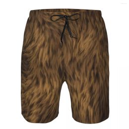 Shorts pour hommes Hommes Maillots de bain Respirant Séchage rapide Trunks Barbe Cheveux Texture Plage pour le surf