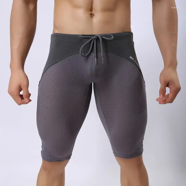 Shorts pour hommes hommes serré plage multifonction genou longueur planche porter respirant maille pantalons de survêtement à séchage rapide