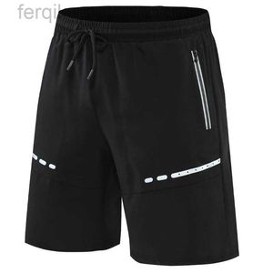 Heren shorts Men Training Shorts Zipperzakken Fitness Shorts Slim Fit Sport Casual Summer Shorts Prints Gym Running Shorts D240426