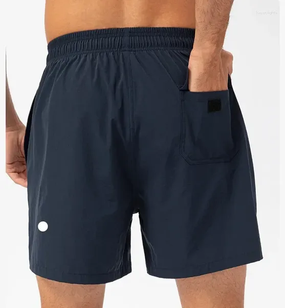 Shorts pour hommes hommes Yoga sport court séchage rapide avec poche arrière téléphone portable décontracté course Gym survêtement pantalon LL21415