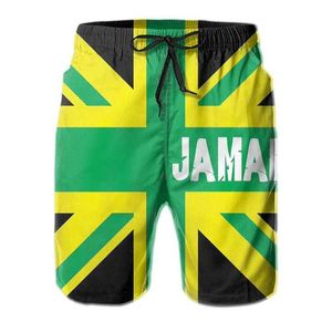 Shorts pour hommes Pantalon de bain drapeau jamaïcain pour hommes imprimé en 3D à la mode été short de planche de surf de plage jamaïcaine short de sport à séchage rapide J240328