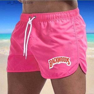 Shorts pour hommes Hommes Beach Trunks Summer Swim Gym Pantalon Séchage rapide Natation Homme Surf Ventiler Cordon Mode Casual Court 2024 Y240320