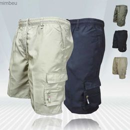 Shorts pour hommes Short Cargo pour hommes 2022 nouveau côté multi-poches hommes Shorts de travail amples pantalons courts décontractés mâle grande taille été en plein air ShortsL240111