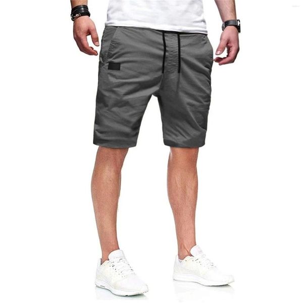 Shorts pour hommes coupe décontractée entraînement athlétique Golfs court coton cordon Cargo Joggers ample mâle été plage pantalon bas