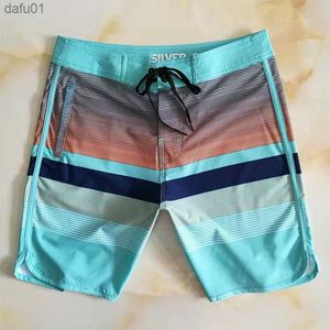 Pantalones cortos para hombre Pantalones cortos para hombre Classic 4-Way Elasticity BoardShorts New Bermuda Surf Beach Pantalones impermeables de secado rápido GYM Fitness Beach Shorts L230520