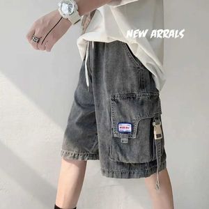 Heren shorts Heren Denim Casual Shorts 220SS Tool Style Fully Matching Trend Jeans Summer Dames Half Jeans Unisex items Street Wearl2405