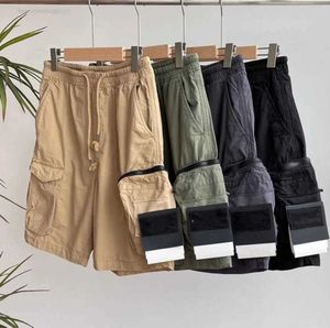 Shorts pour hommes Poches de designer pour hommes Travail Cinq pièces Pantalons Stones Island Sweat d'été pour femmes Multifonction Cuisse Court Décontracté Lâche High Street Coton Tidal flow600