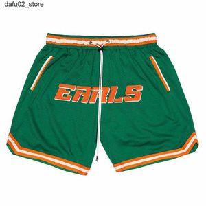 Shorts masculins pour hommes Earls Basketball Lociers Shorts de fitness Summer Sports Training Sports Running Casual Drying Pantal