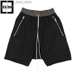 Shorts pour hommes Hommes Hip Hop Harem court Jogger mode vêtements de rue coupe ample Y2K Crossover Shorts de sport taille élastique Q240305