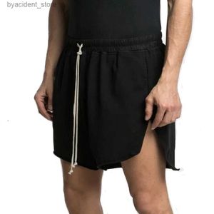 Heren shorts Heren losse katoenen shorts Zomer baggy streetwear training bodybuilding hardloop jogger mannelijke casual hiphop sport shorts zwarte l240320