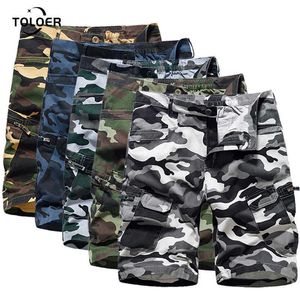 Shorts pour hommes Hommes Militaire Camouflage Cargo Plage Été Hommes Coton Lâche Pantalon Multi-Poches Homme Casual Sweat T221129