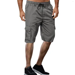 Short masculin masculin cargo marque camouflage tactique hommes lâche travail pantalon court décontracté plus taille