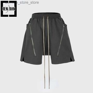 Shorts pour hommes Short sarouel hip-hop surdimensionné pour hommes jogger été short de rue vêtements de rue en vrac short Y2K taille élastique Q240305