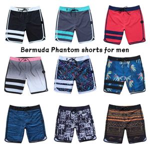 Heren shorts Heren Phantom Fitness Gym Shorts Zomer Surfen Sportbord Waterdichte snel drogen losse bord shorts Bermuda Multi Color J240407