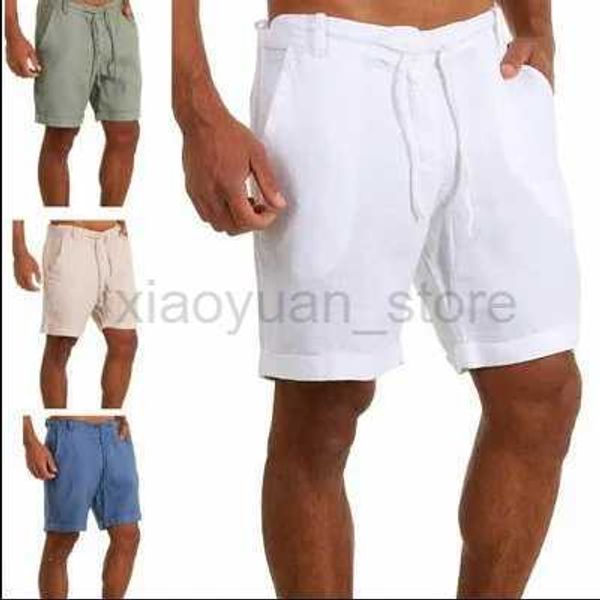 Pantanos cortos para hombres pantanos cortos informes de moda pantalones cortos de sudor homme lino color sólido pantalones cortos machos shrex shorth shorts 240419 240419