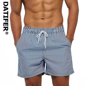 Shorts pour hommes Shorts pour hommes DATIFER été hommes plage imprimé Shorts maillots de surf Fitness exercice relais sweat avec poche zippée pantalonC240402